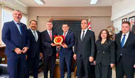 Oğuz, Akdeniz Belediyeler Birliği heyeti ile görüştü