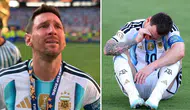 Lionel Messi gözyaşlarına boğuldu