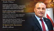 Alişan Şan’dan 30 Ağustos Mesajı: “Bağımsızlık ve Özgürlük İradesi Tarihe Mühür Vurdu”