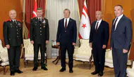 Ünal Üstel, yeni KTBK ve GKK komutanlarını kabul etti