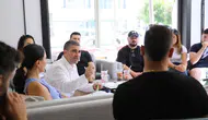 UBP'nin LTB adayı Mehmet Aktunç, gençlerle Lefkoşa’nın geleceğini konuştu