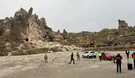 Kapadokya'da peribacası çöktü: 3 can kaybı