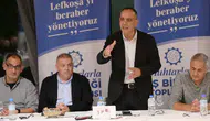 Harmancı muhtarlarla bir araya geldi