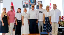 Koro şefleri Uluçay’ı ziyaret etti