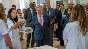 KŞK, Guterres’in Antropoloji Laboratuvarı’nı ziyaretini memnuniyetle karşıladı