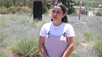 Kadın girişimci, Türkiye’nin desteği ile Karpaz’a lavanta bahçesi kurdu
