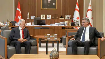 Cumhurbaşkanı Erhürman, Yıldırım ile görüştü