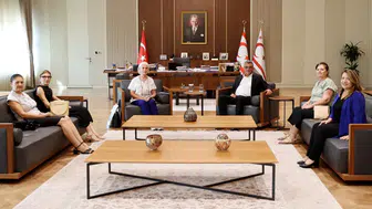 Cumhurbaşkanı Erhürman, KÖDER Başkanı ve beraberindeki heyeti kabul etti