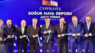 Cypfruvex Güzelyurt Soğuk Hava Deposu Entegre Tesisleri hizmete açıldı