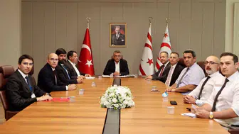 Cumhurbaşkanı Tufan Erhürman, gemi faciasını incelemek için Türkiye'den gelen heyeti kabul etti