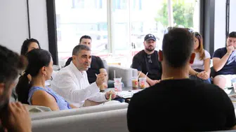 UBP'nin LTB adayı Mehmet Aktunç, gençlerle Lefkoşa’nın geleceğini konuştu