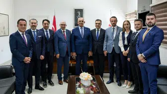 Nazım Çavuşoğlu, Türk Kızılay heyetini kabul etti: Kızılay güvenin ve dayanışmanın karşılığıdır