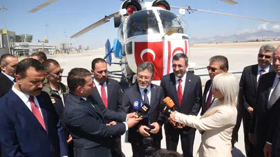 Cevdet Yılmaz KKTC’de… Ercan’da Yangın Söndürme Helikopteri teslim töreni yapıldı