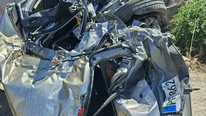 Korkunç Kaza: Virajda Kontrolü Kaybeden Araç Dere Yatağına Düştü