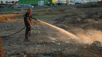 Lefkoşa’da yangın paniği!