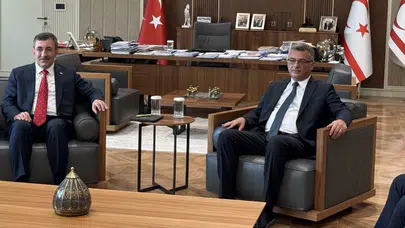 Tufan Erhürman, Cevdet Yılmaz’ı kabul etti