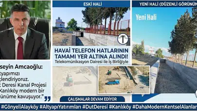 Amcaoğlu: Dut Deresi kanal projemizde çalışmalar hızla devam ediyor