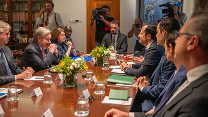 Guterres, Hristodulidis ile görüştü