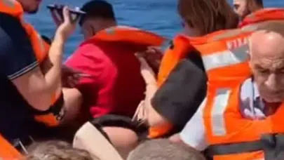Alabora olan yolcu gemisinden bir grup yolcu daha sahile getirildi