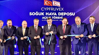 Cypfruvex Güzelyurt Soğuk Hava Deposu Entegre Tesisleri hizmete açıldı