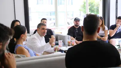 UBP'nin LTB adayı Mehmet Aktunç, gençlerle Lefkoşa’nın geleceğini konuştu