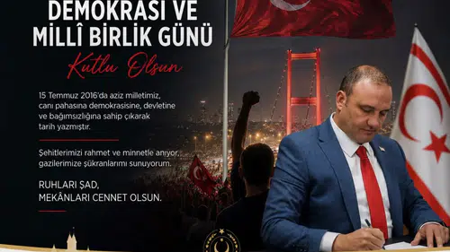 UBP Milletvekili Alişan Şan’dan 15 Temmuz Demokrasi ve Millî Birlik Günü Mesajı