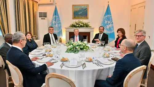 Erhürman, Guterres ve Hristodulidis akşam yemeğinde bir araya geldi