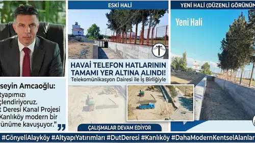 Amcaoğlu: Dut Deresi kanal projemizde çalışmalar hızla devam ediyor