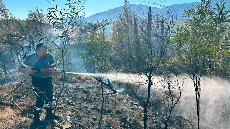 Ergenekon’da ormanlık alanda çıkan yangın söndürüldü