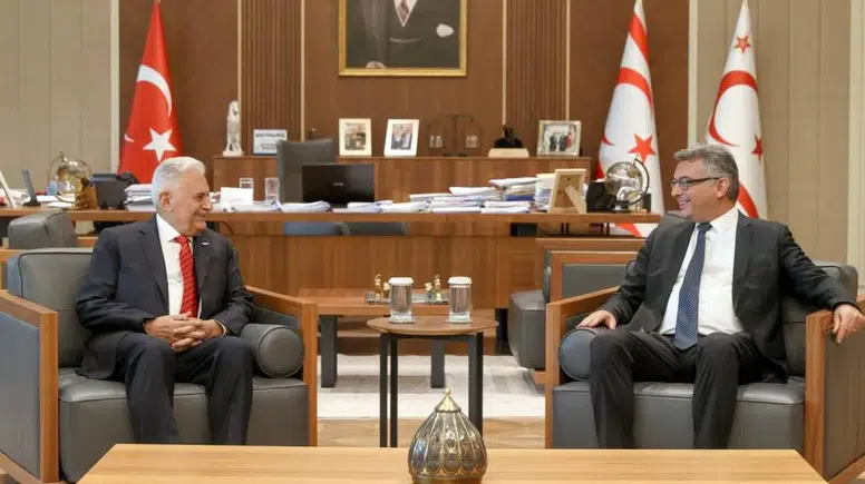 Cumhurbaşkanı Erhürman, Yıldırım ile görüştü