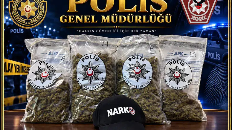 Kermiya barikatında 2 kilo uyuşturucu ele geçirildi