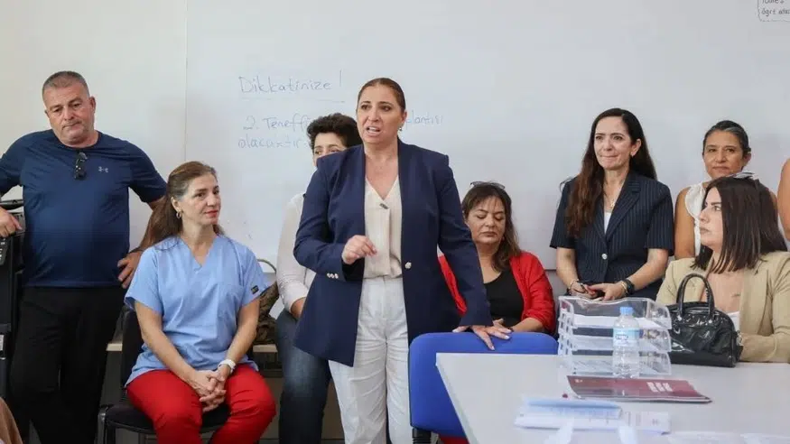 CTP GAB Başkan adayı Soyalp, bölge okullarını ziyaret etti: Eğitim alanındaki katkıyı artıracağız